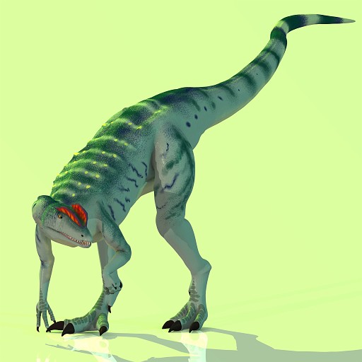 Dilo 05 B Kopie.jpg - Rendered Image of a Dinosaur - with Clipping Path